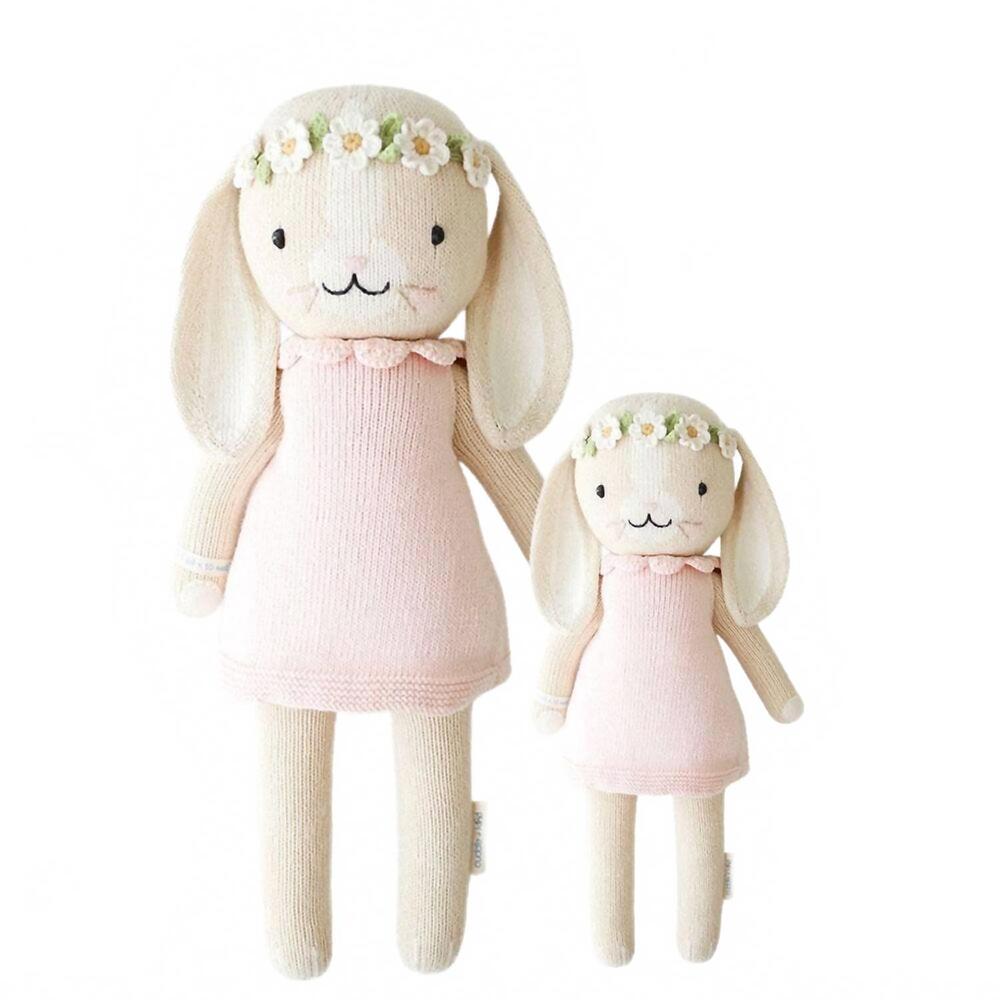 NEW CUDDLE + KIND hannah the bunny doll - 20" in pink